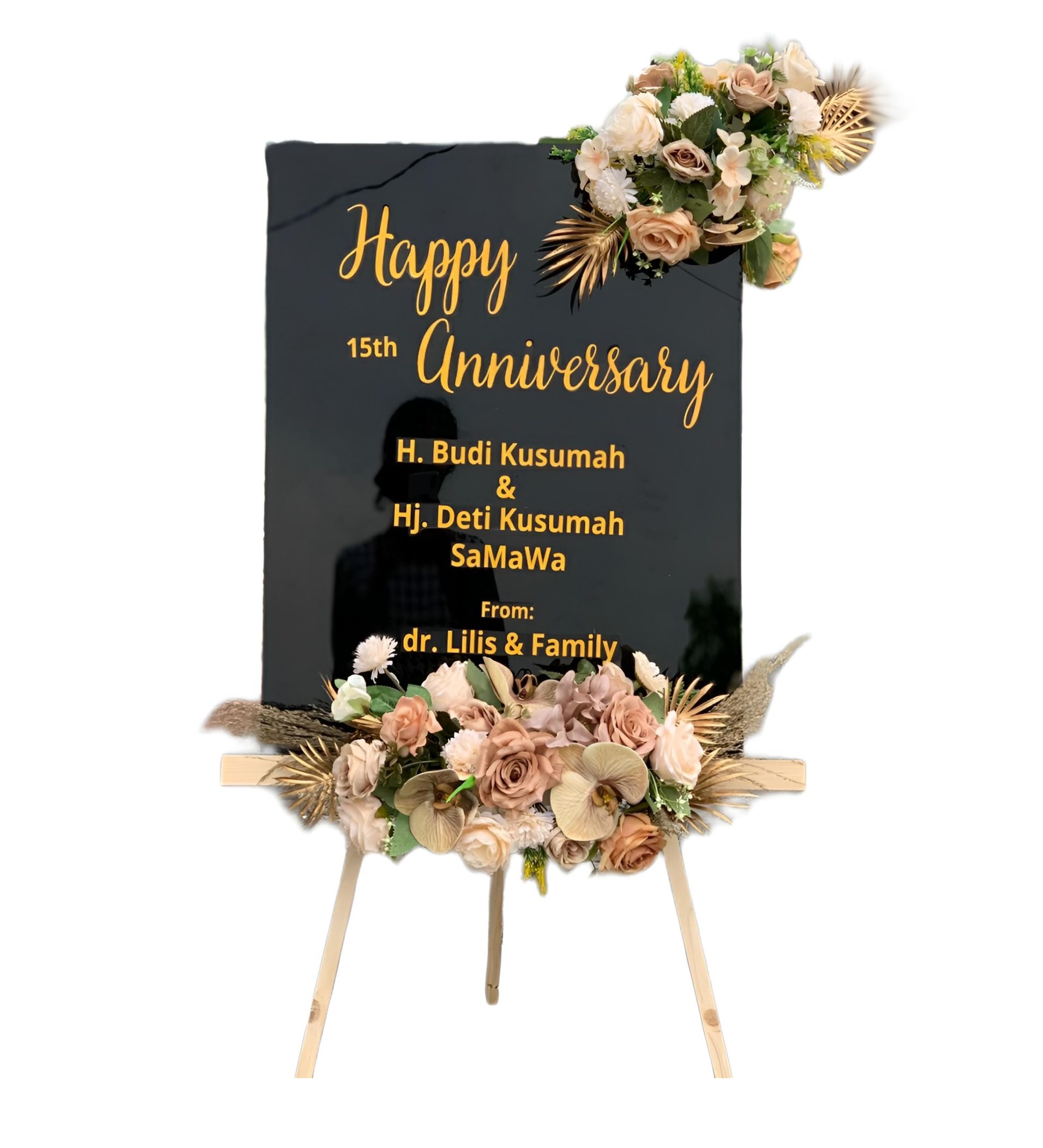 Papan Bunga Akrilik Lamandau